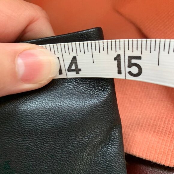 Hugo Boss Black Lambskin Leather Pencil Skirt Womens Size 4 - Picture 6 of 12